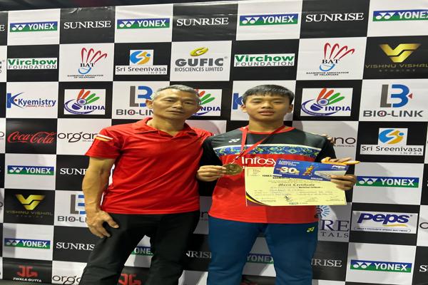   Son of Shri S. Mung, AC, 247 VIP Bn -a phenomenal shuttler himself